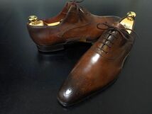 極美品 使用回数少 マグナーニ 42 Magnanni オパンケ製法 メダリオントゥ ドレスシューズ 8528_画像4