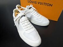 美品 ヴィトン 9 LOUIS VUITTON ♯MS0129 モノグラム リヴォリ コンビレザースニーカー 8546_画像1