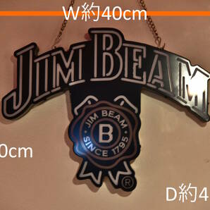 JIM BEAM ネオンサイン ブリキ看板 おまけ ジムビームLEDネオン バー店舗ディスプレイ ノベルティ グッズ 販促品 インテリアの画像2