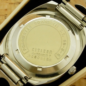 デッドストック Citizen CrystalSeven Custom Ref.4-521218 T / シチズン クリスタルセブン カスタム SS/自動巻/純正ケース/純正ブレスの画像10