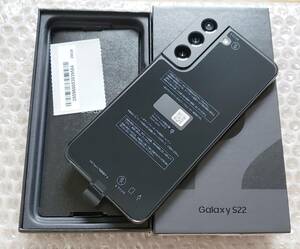 新品 au Galaxy S22 SCG13 ファントムブラック 公式SIMフリー 完全ドコモ化(SC-51C化)も可能