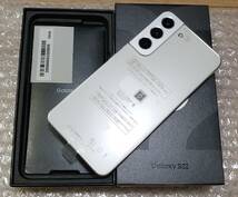 新品 au Galaxy S22 SCG13 ファントムホワイト 公式SIMフリー/完全ドコモ化(SC-51C化)も可能_画像1