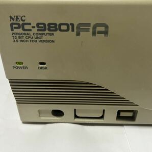 ジャンク品 NEC PC-9801FA/U2 通電確認済 ケーブル等の画像5