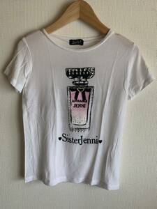 【Jenni】香水ビン　キラキラストーン入り　Tシャツ　140