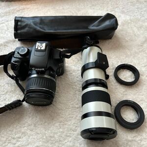 Canon EOS kiss X50 カメラ レンズ 望遠 本体　キャノンCANON 一眼レフカメラ DS126291 D.C 7.4V ボディ