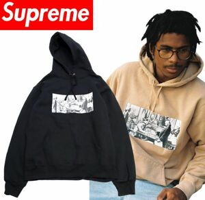 正規品 18AW SUPREME × Mike Kelly Franklin Singing Hooded Sweatshirt シュプリーム×マイクケリー スウェットパーカー 黒 XL JK-9