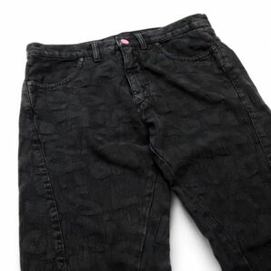 国内正規品 Louis Vuitton ロゴ総柄 グラフィティ デニムパンツ ルイヴィトン オールオーバー GRAFFITI DENIM PANTS ブラック 36 E－17の画像7