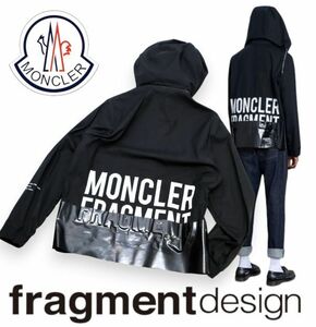 Обычный регулярный 19SS Moncler x фрагмент Ska с капюшоном хлопка x Nylon Switch