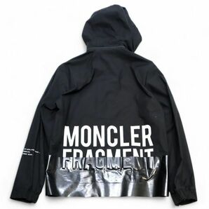 国内正規 19SS MONCLER×FRAGMENT SKA フード付 コットン×ナイロン切替 LOGO ジャケット モンクレール フラグメント 藤原ヒロシ１黒 JK-19の画像3