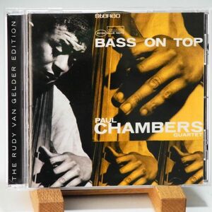 【廃盤 US盤 BLUENOTE RVG 美品】PAUL CHAMBERS　BASS ON TOP　バンゲルダーによるリマスタリング　優秀録音　オススメ！