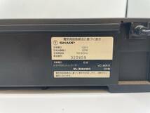 S4938A ◆ 【通電確認済】 SHARP シャープ ビデオカセットレコーダー VC-MR11 VHS ビデオ リモコン付き_画像7