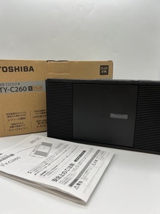 S4829▽ TOSHIBA 東芝 CDラジオ TY-C260 ブラック AM FM ラジカセ 2022年製 美品