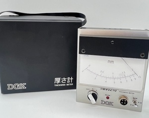 K1311■【動作品】 DGK 厚さ計 TMV0210 計測器 測定器 作業 DIY ケース付 THICKNESS METER 携帯用 コンパクト ■