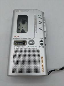 N35668 【電源確認済み】SONY VOR M-830 マイクロカセットレコーダー テープレコーダー 録音機器 オーディオ ポータブルプレーヤー