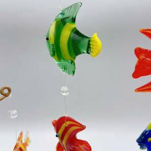 S4601● 魚 ガラス細工 小物 インテリア 魚モチーフ ガラスオブジェ 飾り カラフル魚の画像2
