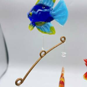 S4601● 魚 ガラス細工 小物 インテリア 魚モチーフ ガラスオブジェ 飾り カラフル魚の画像3