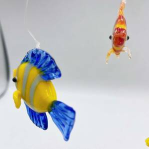 S4601● 魚 ガラス細工 小物 インテリア 魚モチーフ ガラスオブジェ 飾り カラフル魚の画像4