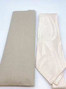 S4915● DAIMARU ダイマル ネクタイ 男性用 スーツ ファッション小物 日本 ブランド シルク製 ホワイトベージュ