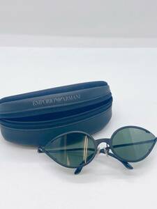 S3951● EMPORIO ARMANI エンポリオアルマーニ サングラス ケース付 度なし ブランド小物 ブラック系