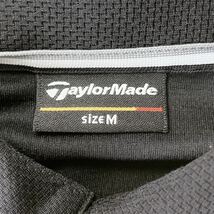 TaylorMade/テーラーメイド ポロシャツ ゴルフシャツ ベーシック ポロ ゴルフウェア 半袖ポロシャツ メンズM 黒 _画像7