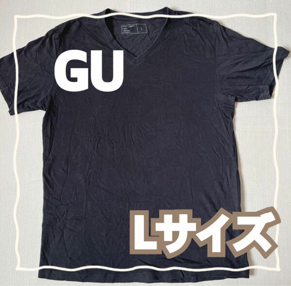 men's GU ジーユー トップス 半袖 Tシャツ Vネック 半袖Tシャツ