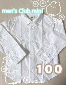 men's Club mini カッターシャツ シャツ 長袖 ロングシャツ 長袖シャツ ホワイト ブラウス