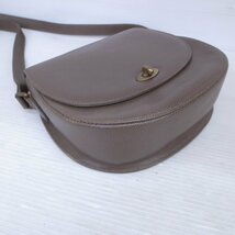 4480【本物保証】 COACH コーチ レザー ショルダーバッグ 4401 グレージュ系_画像3