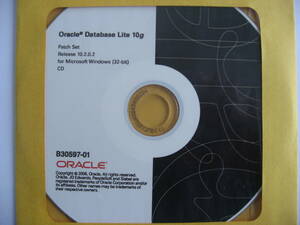 【即決・新品未開封品】　Oracle Database Lite 10g Patch Set Release 10.2.0.2 for Microsoft Windows (32-bit) CD