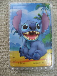 【即決・中古美品】ディズニー スティッチ　Disney　Stitch Playing Cards　（プラスチック・コーティング）