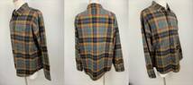 131-KM2751-100s Supreme シュプリーム Brushed Plaid Flannel Shirt 長袖シャツ チェック 22SS コットン ブラウン Sサイズ_画像2