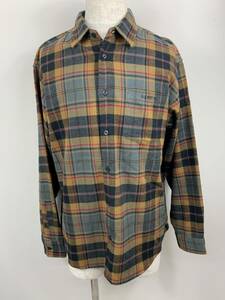 131-KM2751-100s Supreme シュプリーム Brushed Plaid Flannel Shirt 長袖シャツ チェック 22SS コットン ブラウン Sサイズ