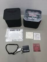165-KA1246-60: POLICE × BATMANコラボ ブレスレット オリジナルBOX付き GBY0034701B 未使用品 _画像1