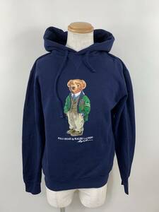 132-KM2789-100s POLO BEAR by RALPH LAUREN ポロベアー ラルフローレン パーカー フーディ スウェット 裏起毛 ネイビー Sサイズ