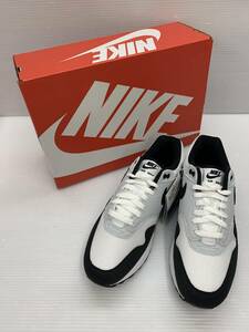 153-KB2071-100s Nike Air Max 1 White/Black/Pure Platinum ナイキ エアマックス1 FD9082-107 27cm タグ付未使用品