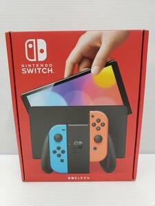 56-KG1667-100: ニンテンドースイッチ 有機ELモデル Joy-Con(L) ネオンブルー/(R) ネオンレッド HEG-S-KABAA 未使用品