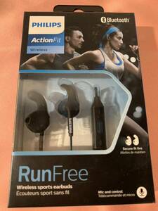 PHILIPS ActionFit Bluetooth ヘッドフォン SHQ6500BL ブルー イヤホン インイヤー/防滴/スポーツ対応 ライム 【国内正規品】新品未使用品