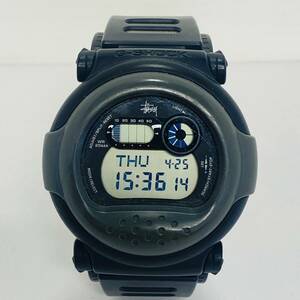 15800/ CASIO G-SHOCK カシオ Stussy ステューシー G-001ST ジェイソン 復刻モデル メンズ ブラック 腕時計 可動品