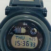 15800/ CASIO G-SHOCK カシオ Stussy ステューシー G-001ST ジェイソン 復刻モデル メンズ ブラック 腕時計 可動品_画像2
