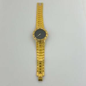 15816/ GUCCI 3300M グッチ ゴールド 金 ブラック文字盤 腕時計の画像6