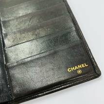 15856/ CHANEL シャネル 長財布 ブラック 黒 ブランド品_画像5