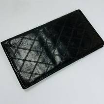 15856/ CHANEL シャネル 長財布 ブラック 黒 ブランド品_画像3