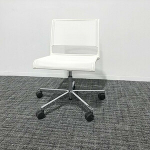 mi-ting chair elbow less e- line with casters Wilkhahn Will k Haan white used IM-863670B