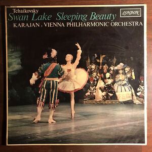 【イギリス盤 LP】カラヤン Karajan ウィーン フィルハーモニー管弦楽団／チャイコフスキー：白鳥の湖 眠れる森の美女／CS 6452