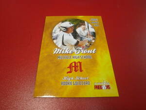  rare 2009 Mike trout high school era rookie card 