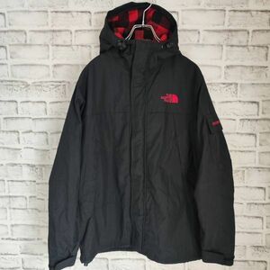 ノースフェイス　THE NORTH FACE　マウンテンパーカー　S　ブラック　ナイロンジャケット　チェック裏地　アウトドア　アウター　メンズ　