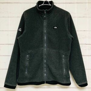 ノースフェイス　THE NORTH FACE　フリースジャケット　フルジップ　L　グレー　ストレッチ　アウトドア　アウター　メンズ