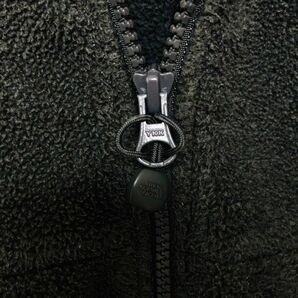 ノースフェイス THE NORTH FACE フリースジャケット フルジップ L グレー ストレッチ アウトドア アウター メンズの画像8