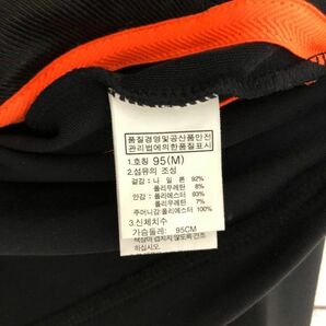 ノースフェイス THE NORTH FACE フルジップジャケット M ブラック 黒 オレンジ ストレッチ スウェット アウター メンズの画像8