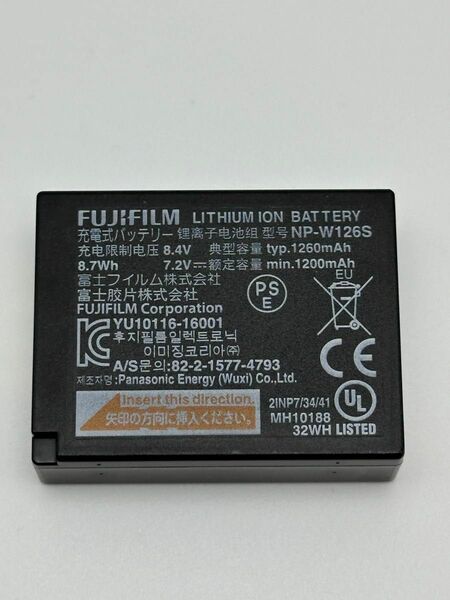 FUJIFILM 富士フイルム 充電式バッテリー NP-W126S