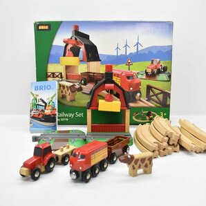 BRIO ファームレールセット 33719 パーツ欠品あり[ブリオ][Farm Railway set][知育玩具][学習玩具][鉄道][電車]の画像3